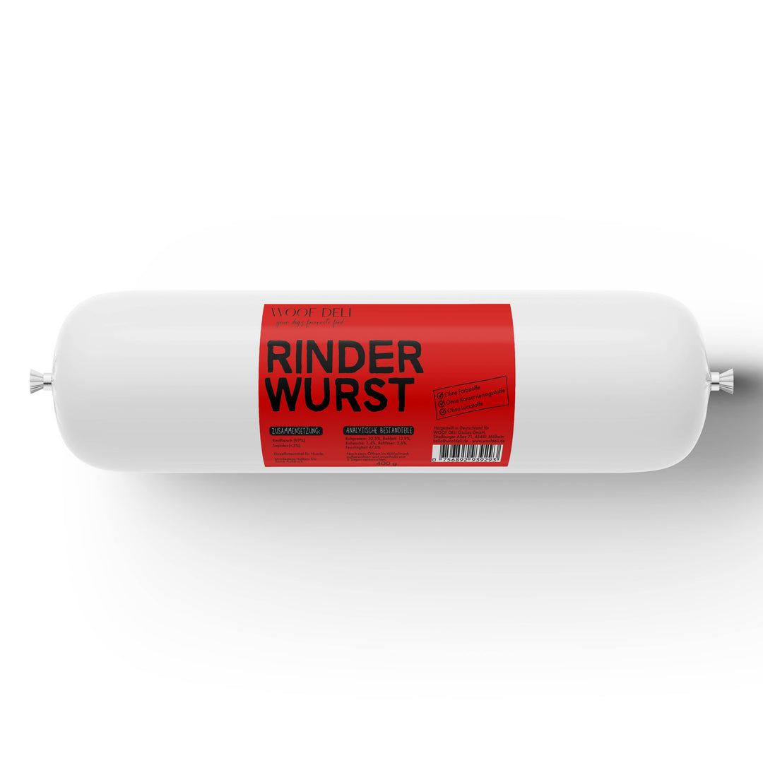 Rinder Wurst - Trainingswurst WOOF DELI