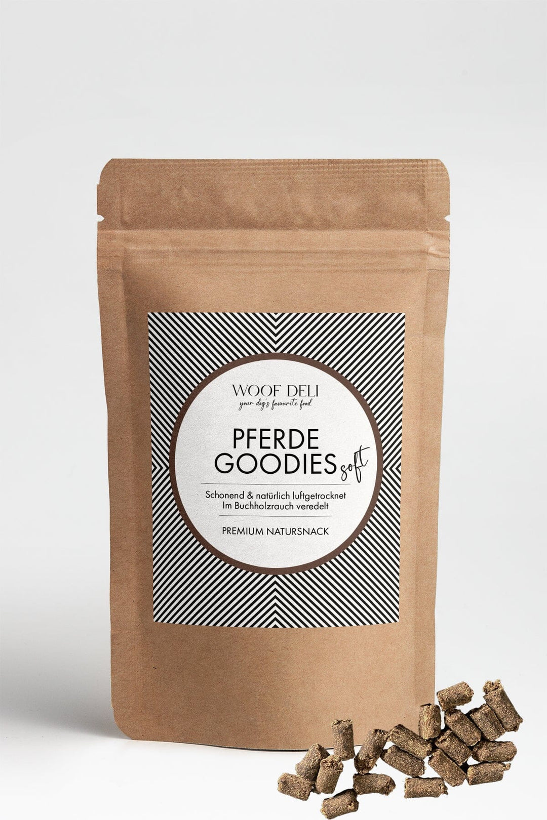 Soft Goodies Pferd - 150g Leckerli Hund WOOF DELI