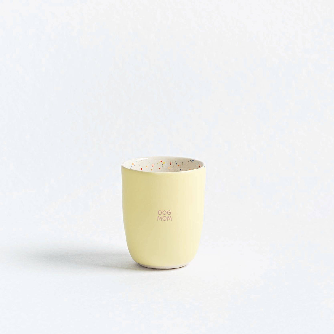 TASSE DOGMOM GELB - WOOF DELI