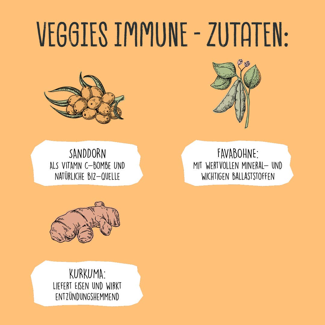 VEGGIES immune 125 g - WOOF DELI