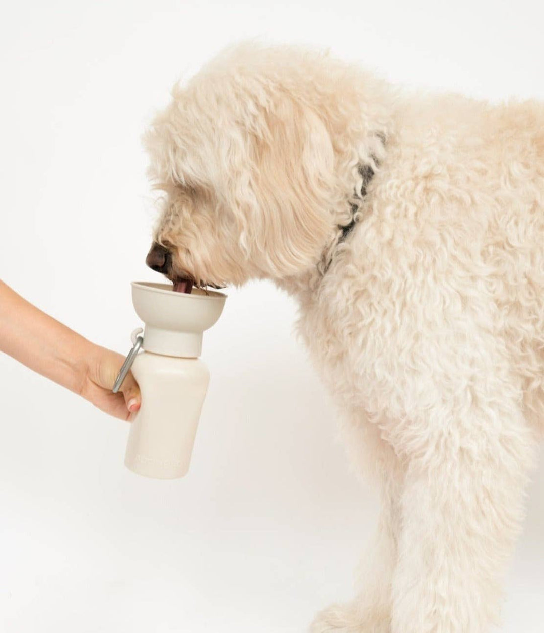 Reisetrinkflasche für Hunde 590ml Beige