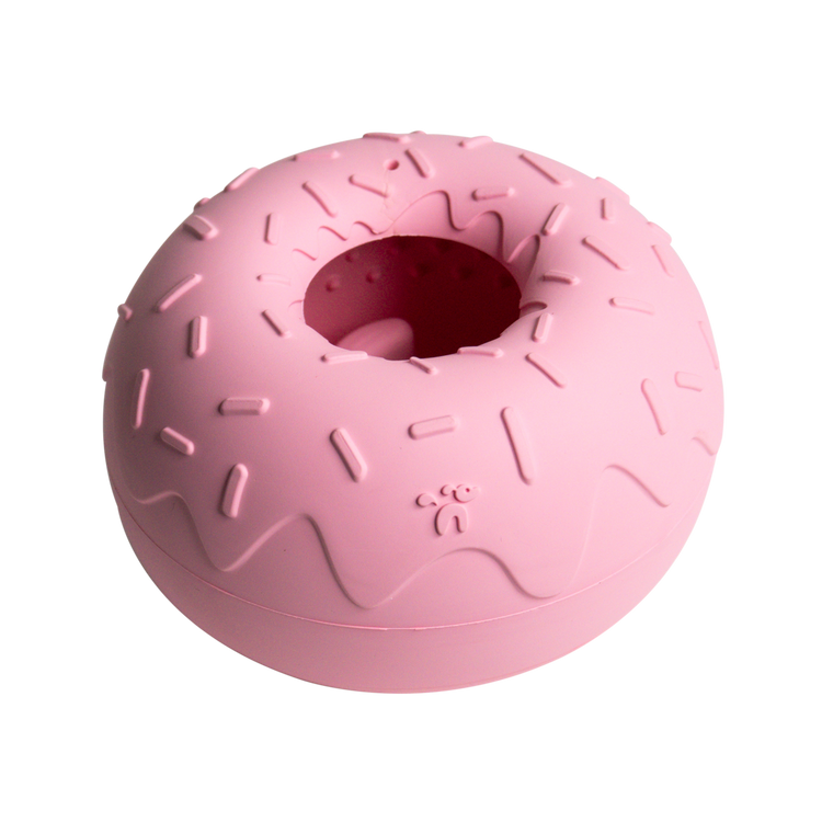 Beschäftigungsspielzeug für Hunde - Yoomy Donut - Rosa - WOOF DELI