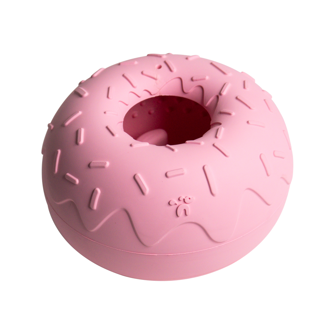 Beschäftigungsspielzeug für Hunde - Yoomy Donut - Rosa - WOOF DELI