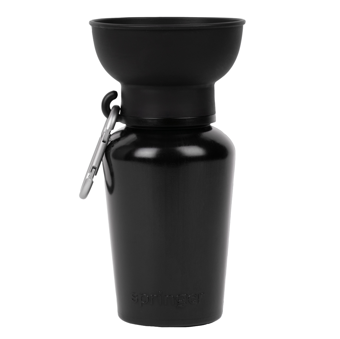 Reisetrinkflasche für Hunde 590ml Schwarz