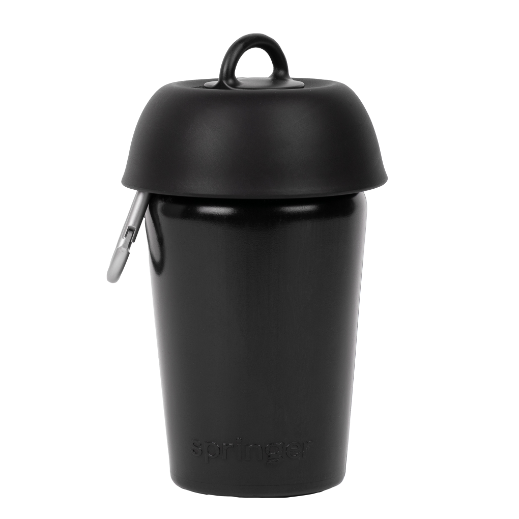 Reisetrinkflasche für Hunde 590ml Schwarz