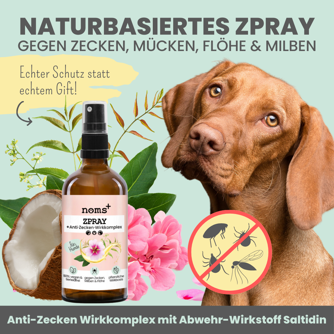Zpray für Hunde gegen Zecken, Flöhe, Milben & Mücken - WOOF DELI