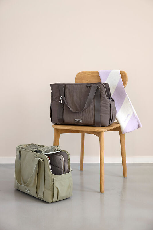 Palopa Hundetasche Weda Crinkled Pale Olive - WOOF DELI