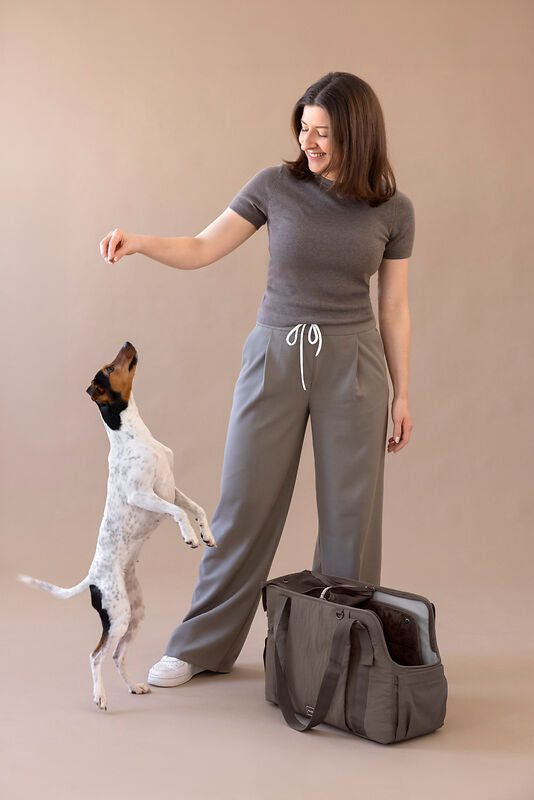 Palopa Hundetasche Weda Crinkled chocolate