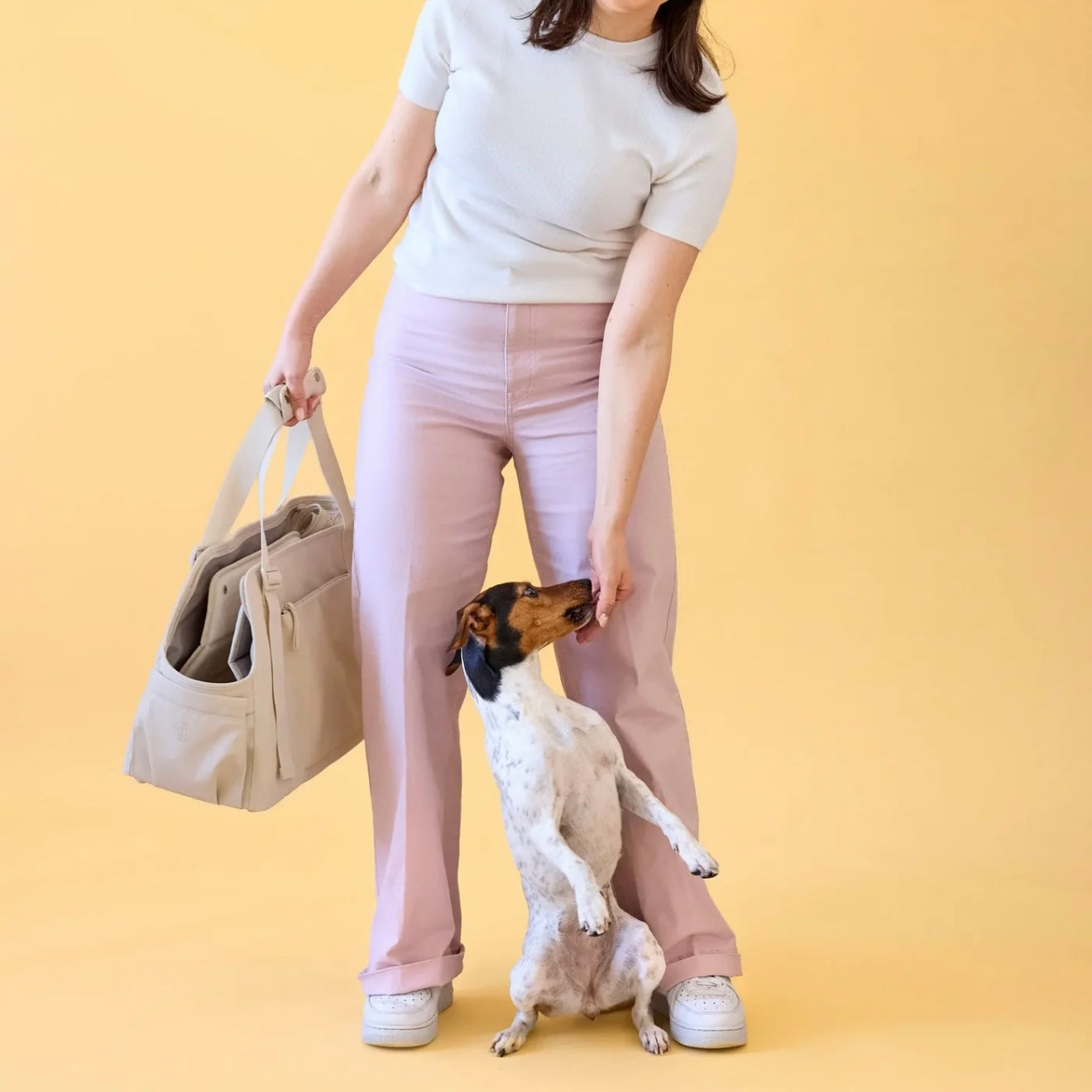 Palopa Hundetasche Weda Creme - WOOF DELI