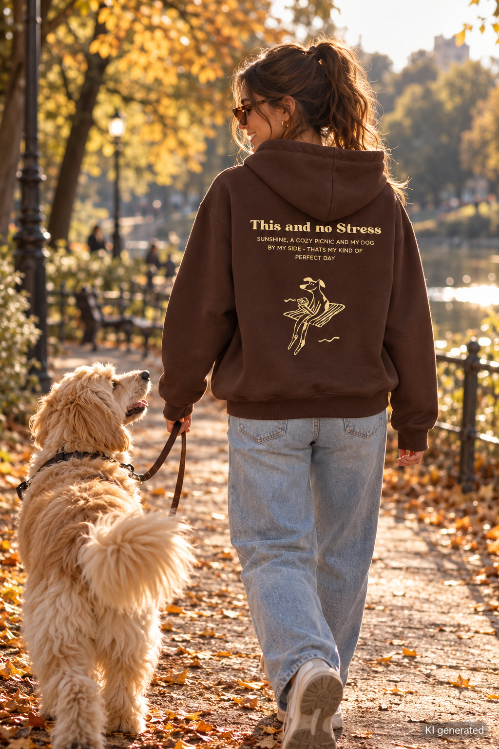 Hoodie für Hundemenschen "This and no stress"
