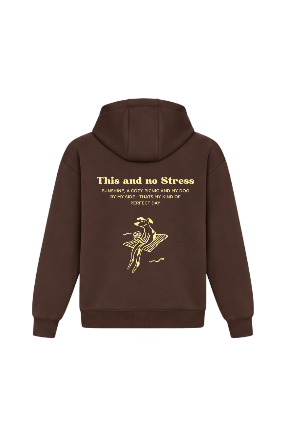 Hoodie für Hundemenschen "This and no stress"