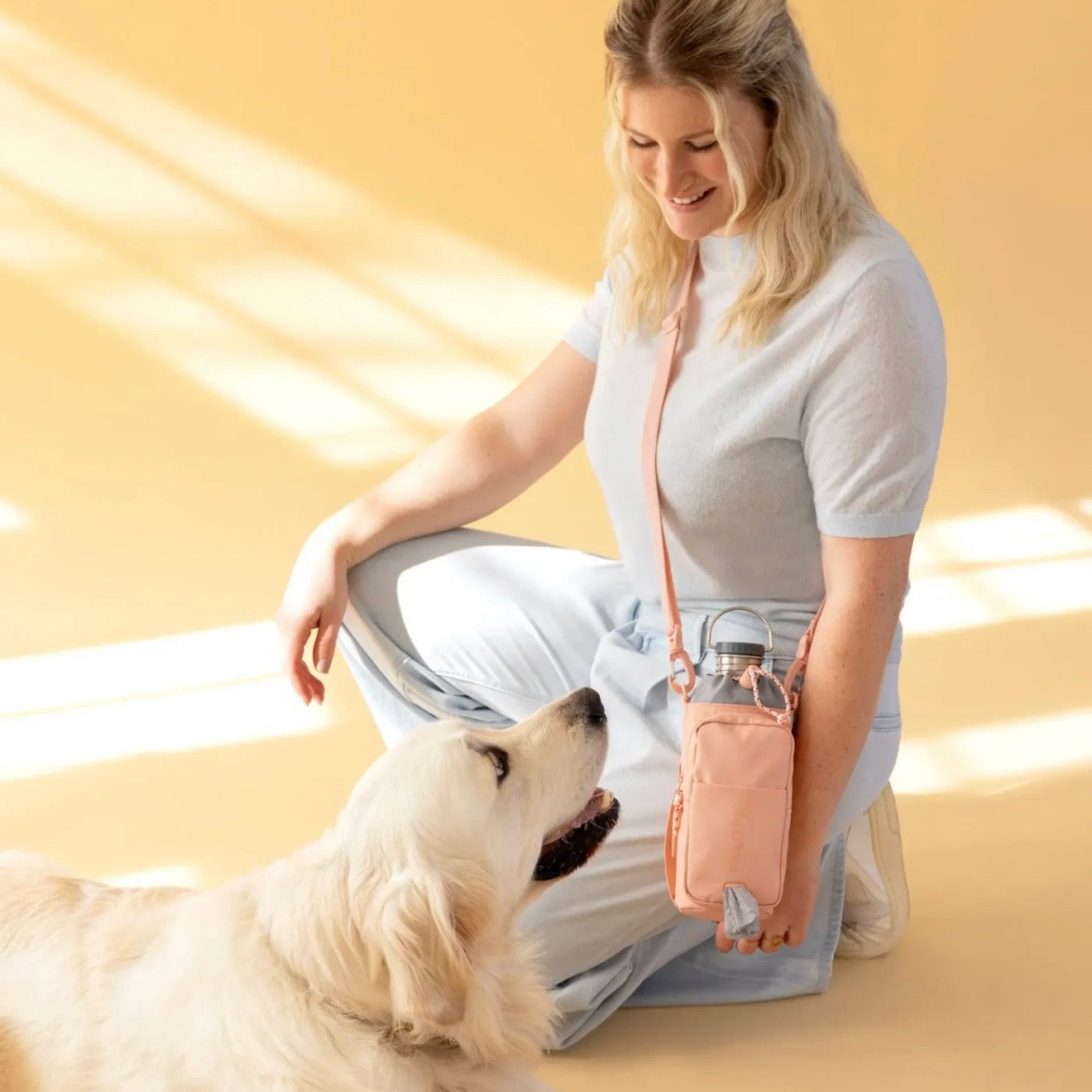 Bottle Snack Bag Boudi Peach Blush - WOOF DELI