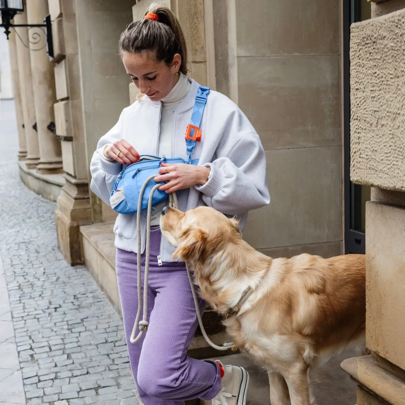 Palopa Leckerlibeutel-Emma Himmelblau - WOOF DELI