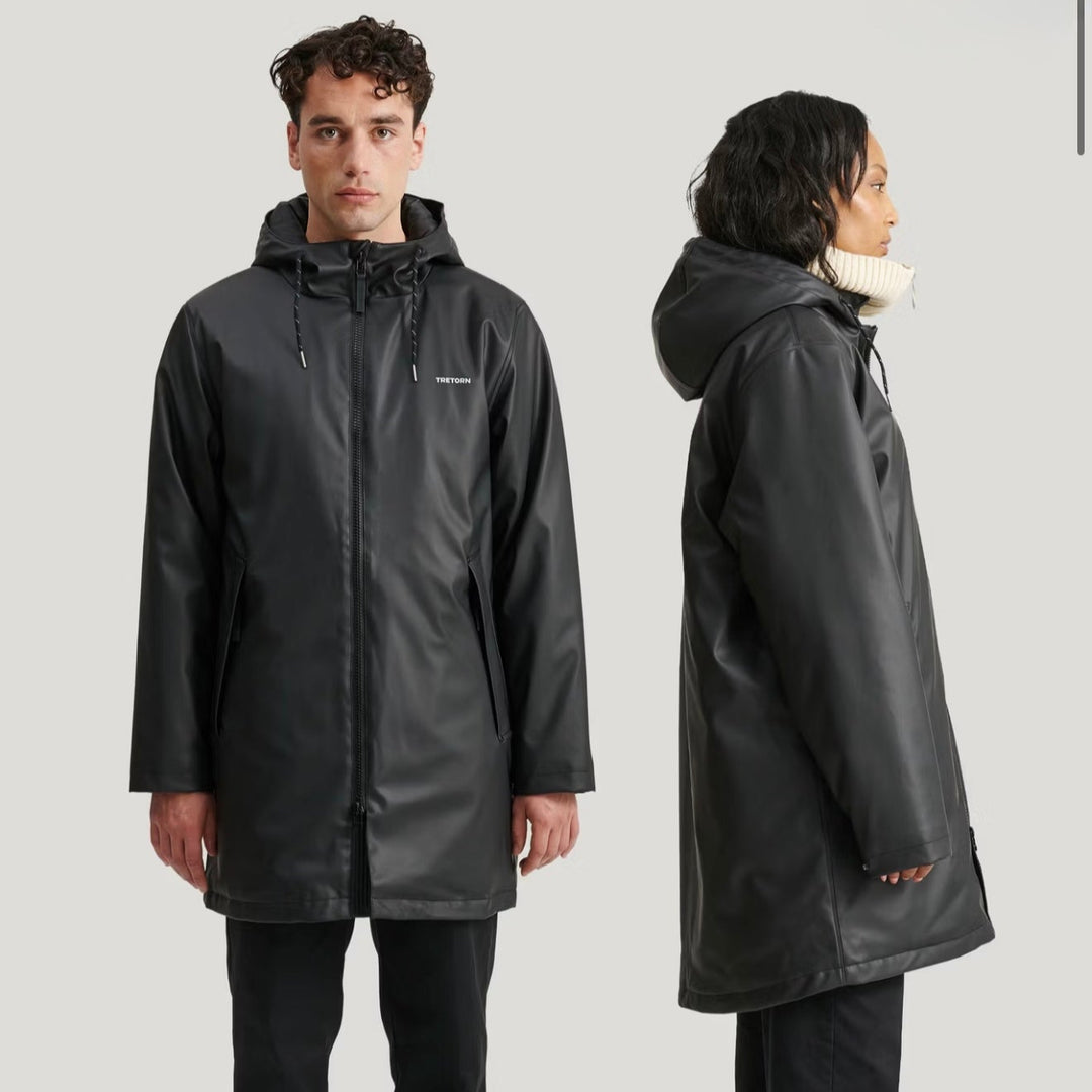 REGENJACKE SCHWARZ GEPOLSTERT/WÄRMEND