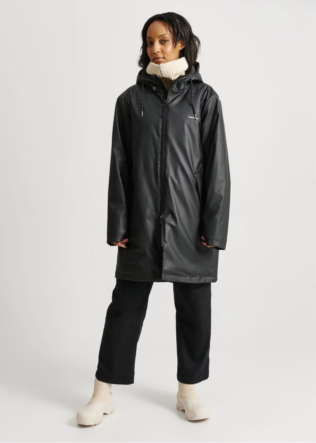 REGENJACKE SCHWARZ GEPOLSTERT/WÄRMEND