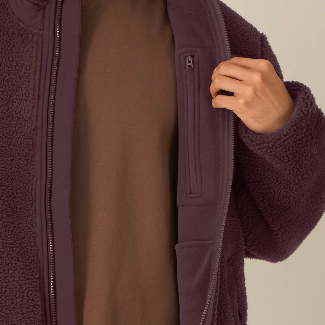 TEDDY JACKE BRAUN-ROT