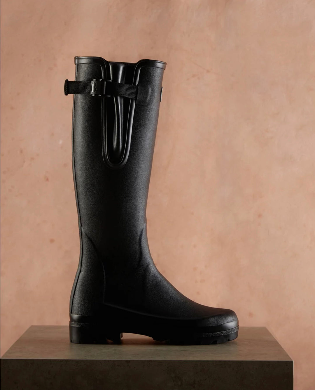 Damen-Gummistiefel mit Neoprenfutter Schwarz