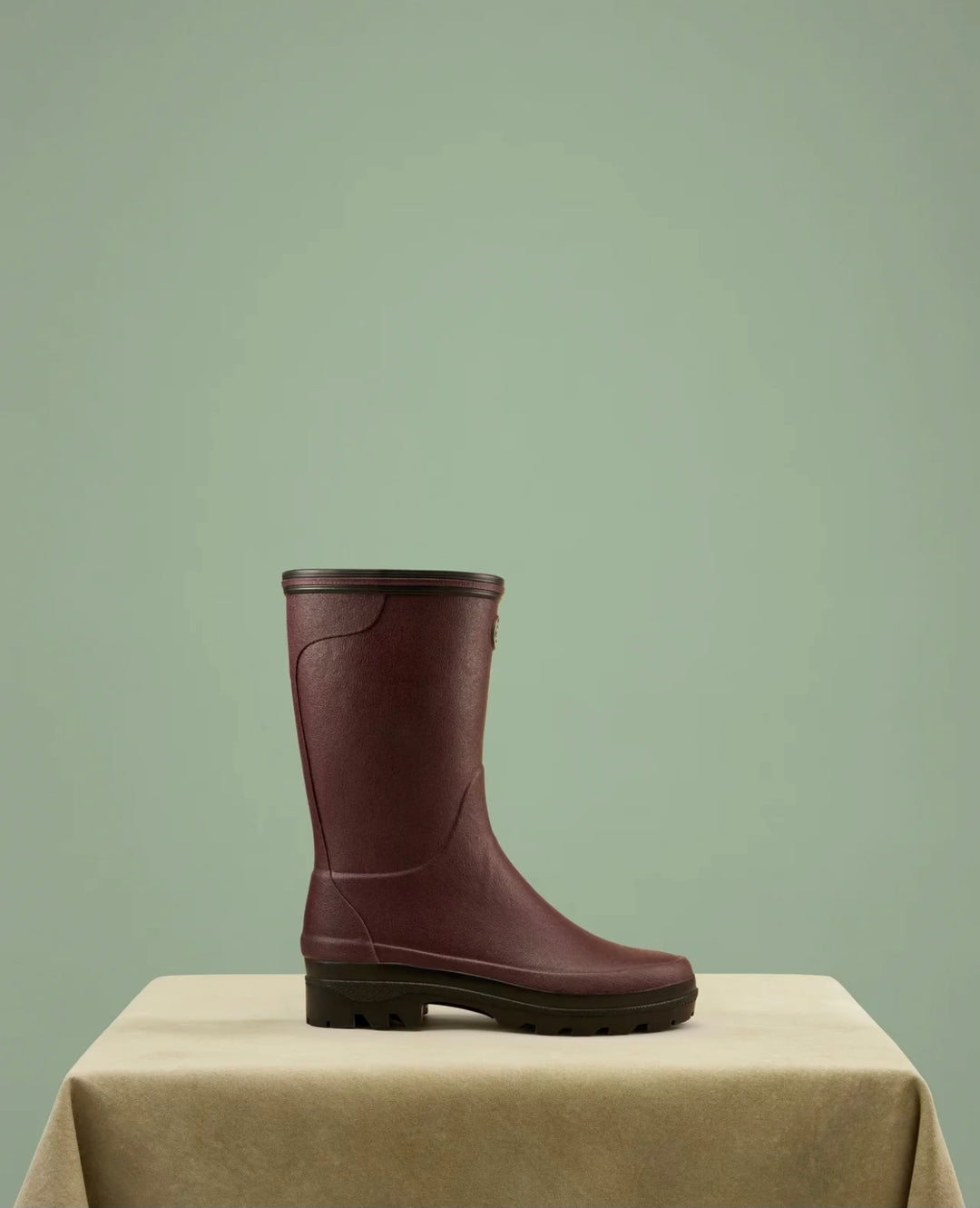 Damen-Gummistiefel mit Jerseyfutter Cherry
