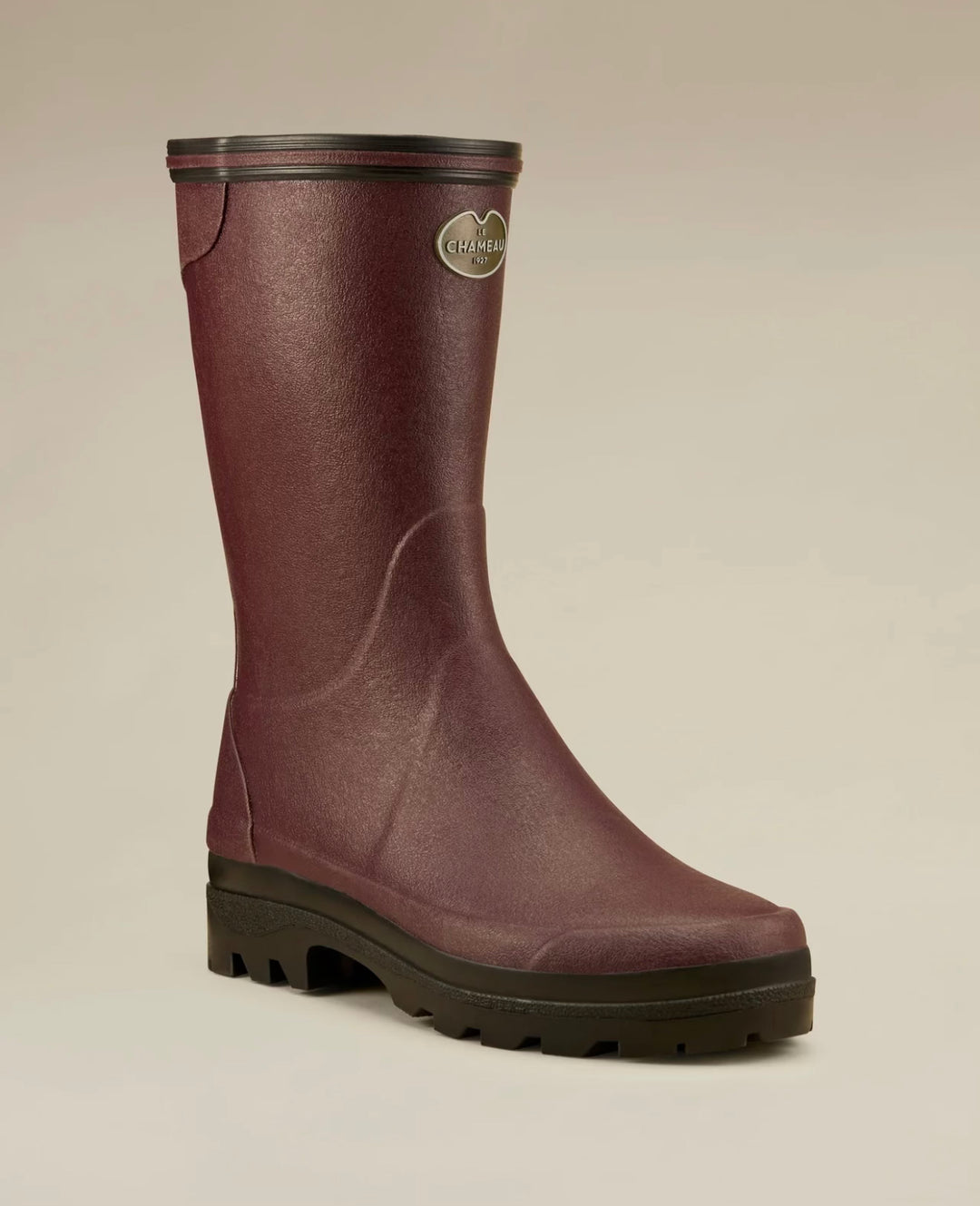 Damen-Gummistiefel mit Jerseyfutter Cherry