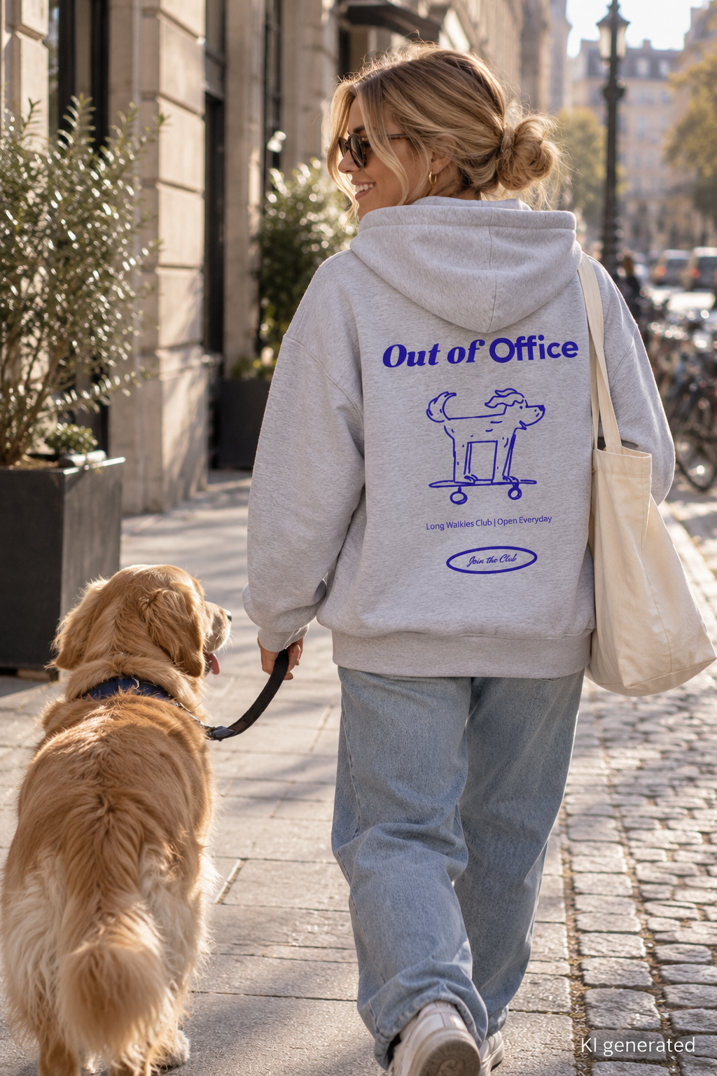 Hoodie für Hundemenschen "Out of office"