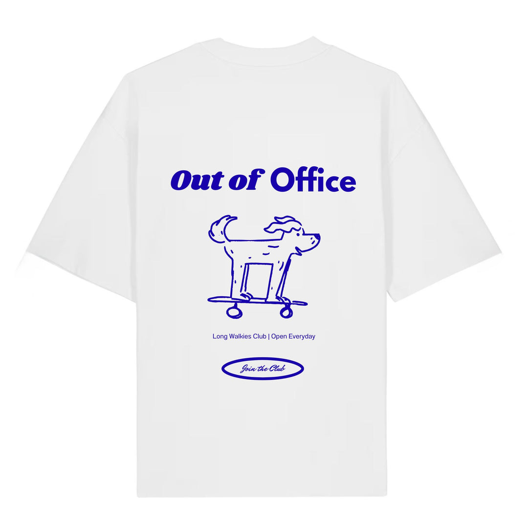 UNISEX T-SHIRT FÜR HUNDEMENSCHEN "OUT OF OFFICE" - WOOF DELI