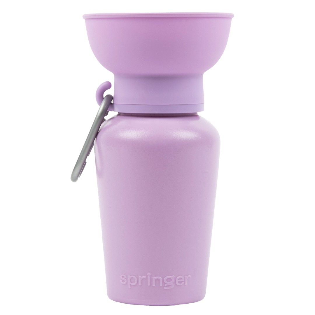 Reisetrinkflasche für Hunde 590ml Lila