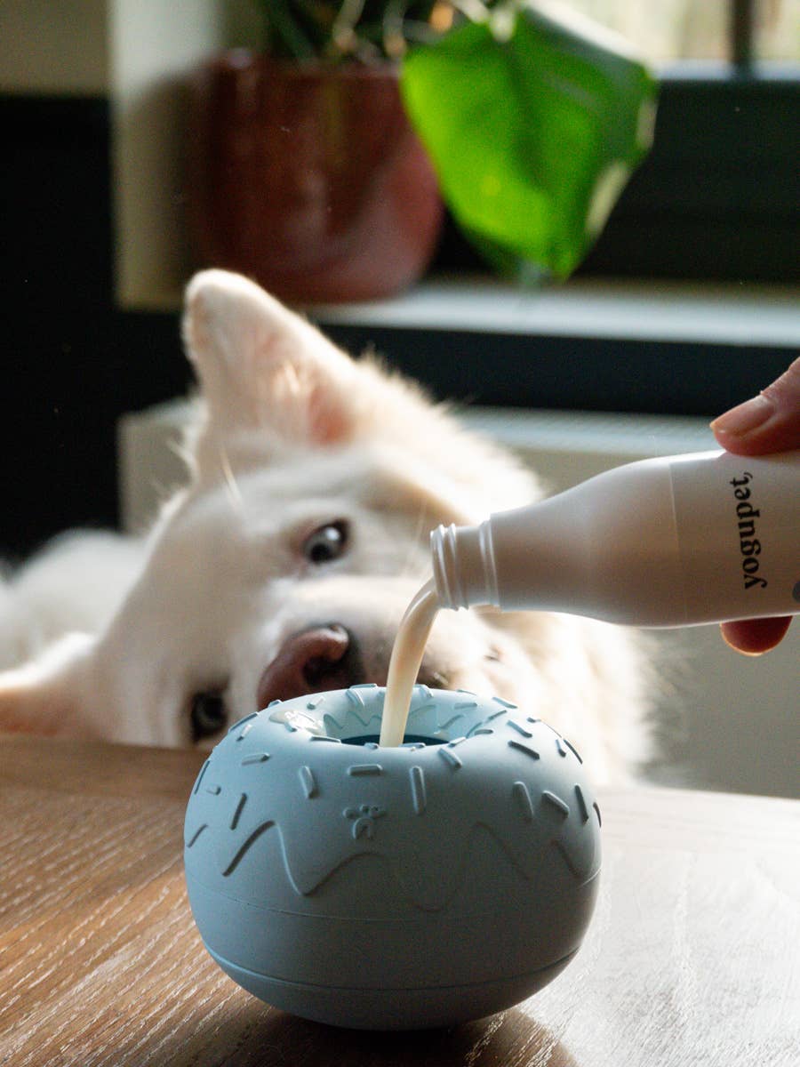 Beschäftigungsspielzeug für Hunde - Yoomy Donut - Blau - WOOF DELI
