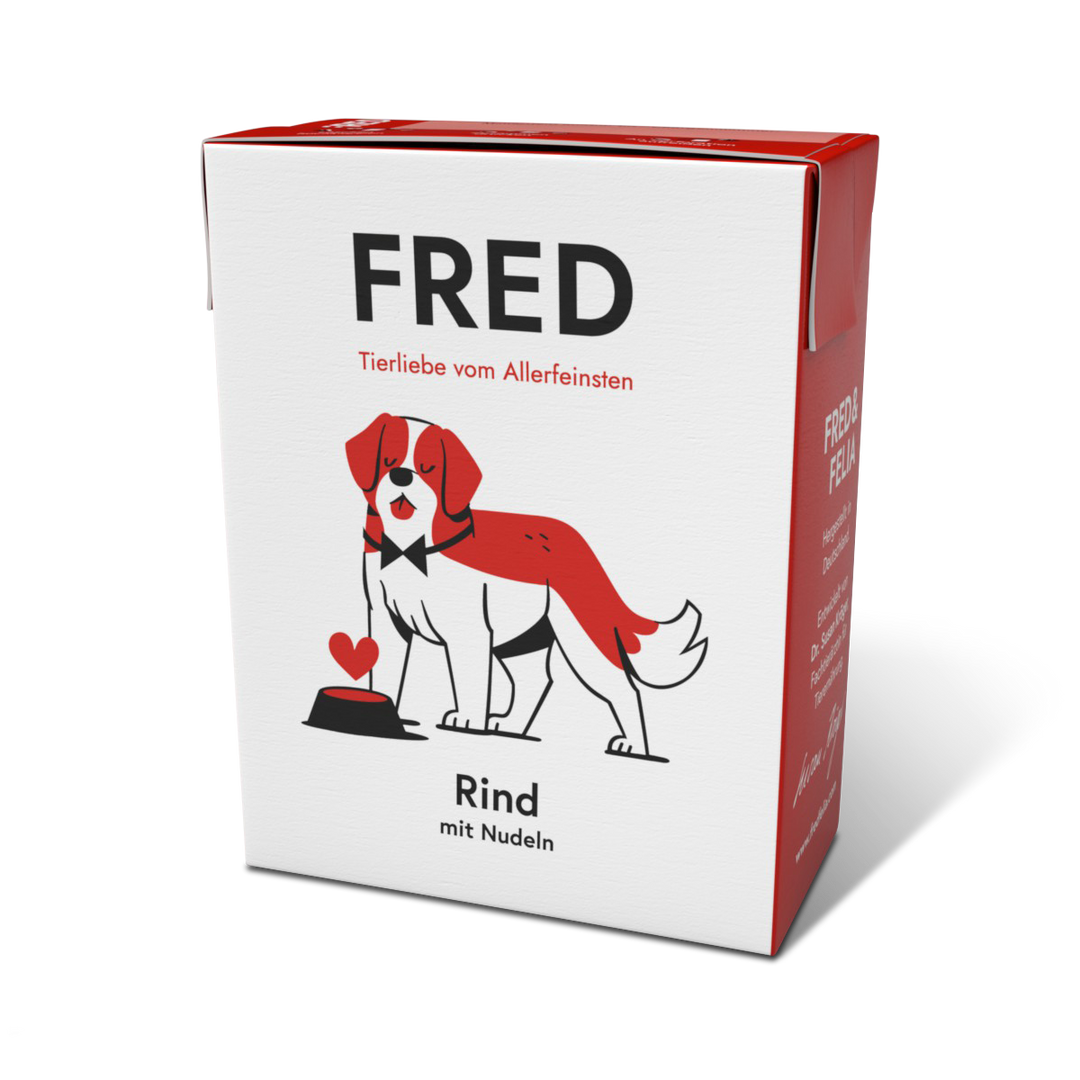 FRED Rind mit Nudeln - WOOF DELI