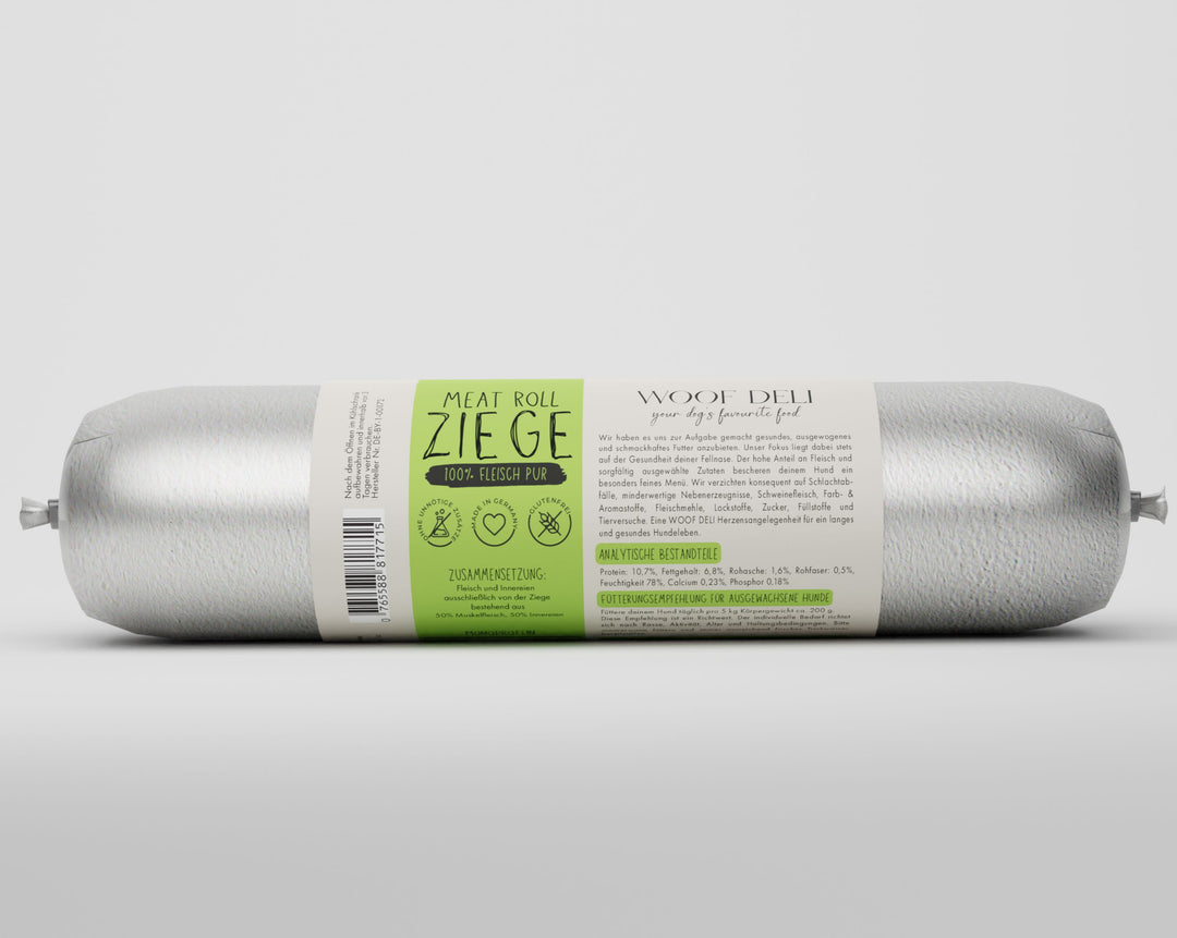 Gourmet Meat Roll Ziege WOOF DELI 