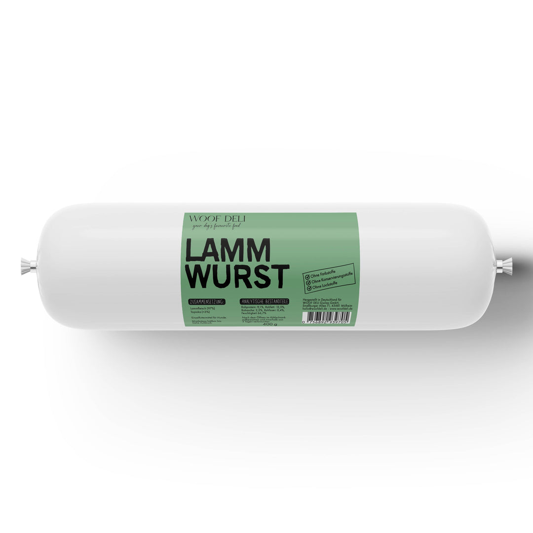 Lamm Wurst - Trainingswurst WOOF DELI 