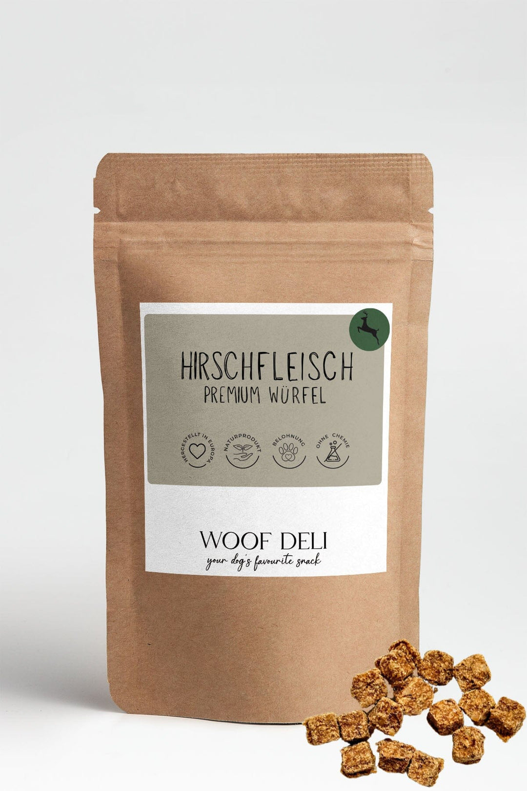 Hirschfleisch Premium Würfel WOOF DELI 