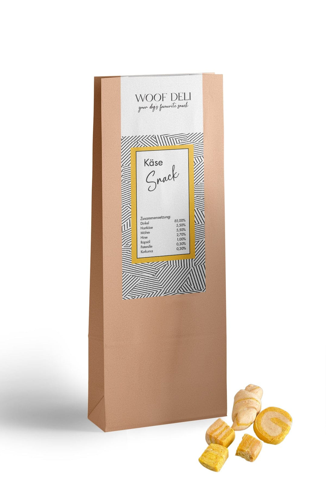 Käse Snack - gesunde Kekse für Hunde WOOF DELI 