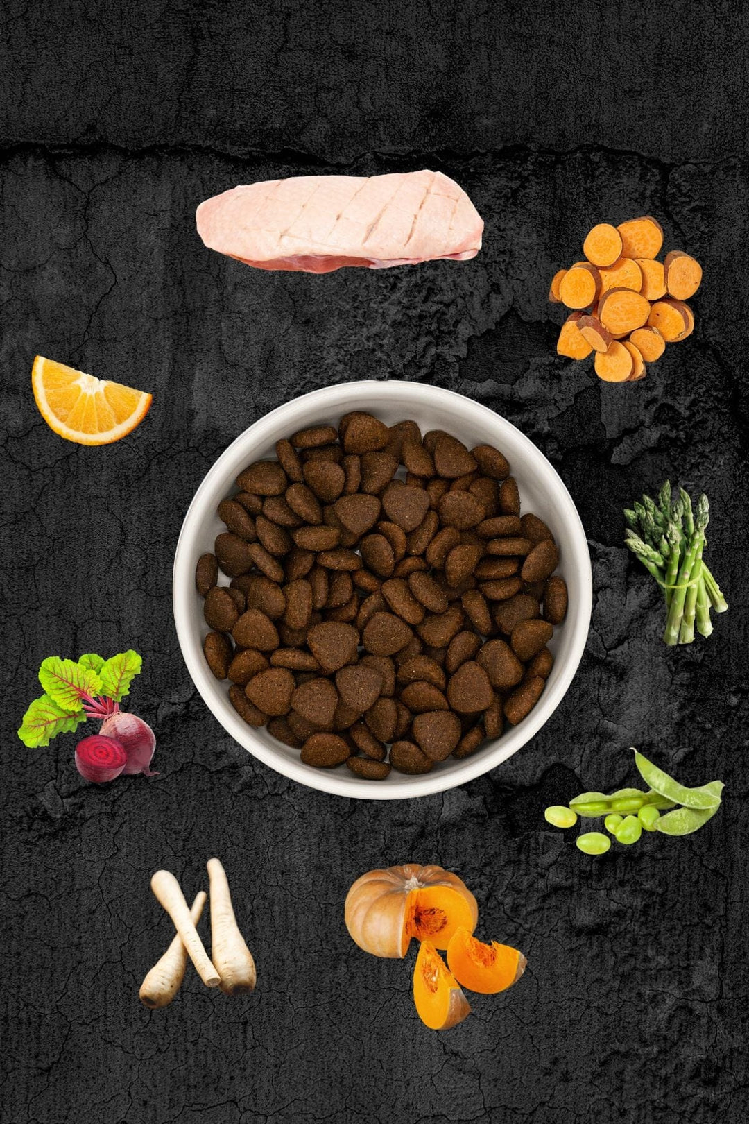Landente mit Superfoods - Trockenfutter Adult WOOF DELI 