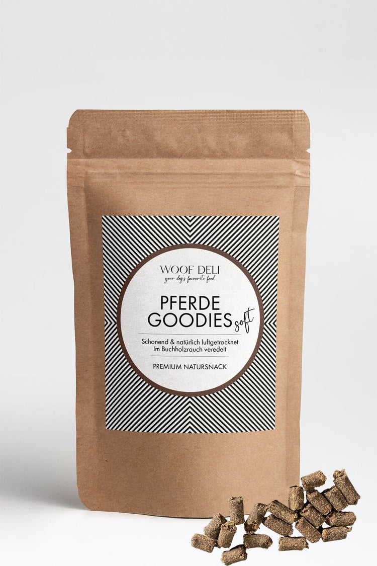 Soft Goodies Pferd - 150g Leckerli Hund WOOF DELI 